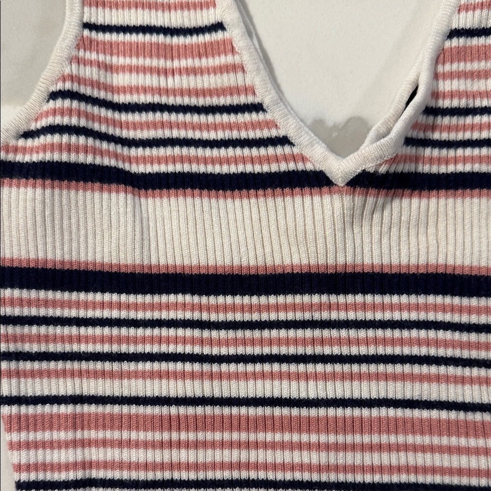 Striped Ribbed Knit Tank Top - Picture 3 of 4